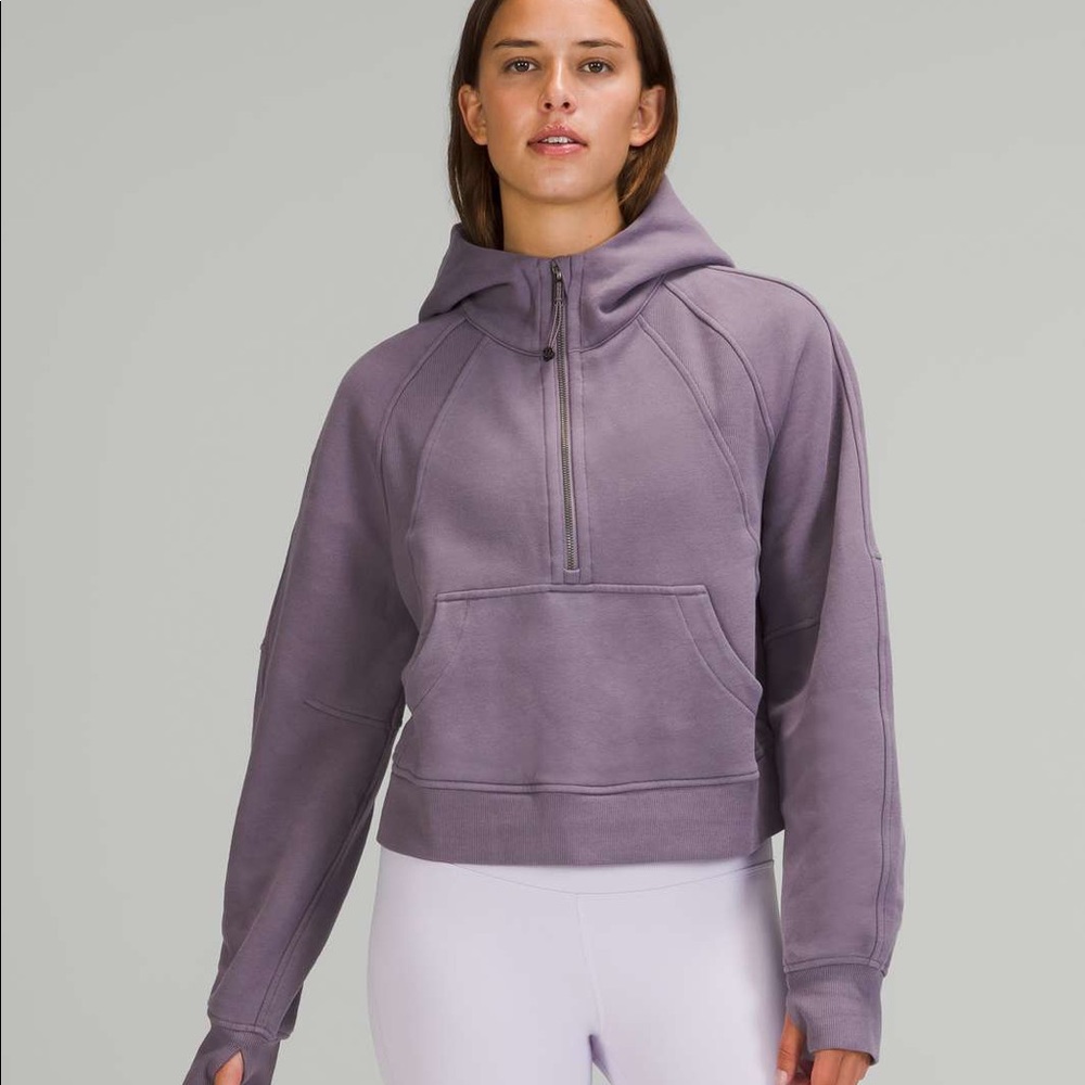 Lululemon Scuba Oversized 1/2 Zip in Dusky Lavender